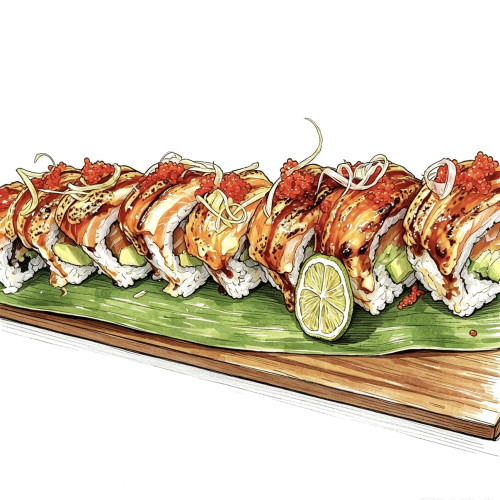 Salmon queso Roll